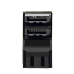 SATA Adapter 2x 7Pin Buchse zu 2x Stecker Kabel 90° für Mainboard SSD HDD | System-S