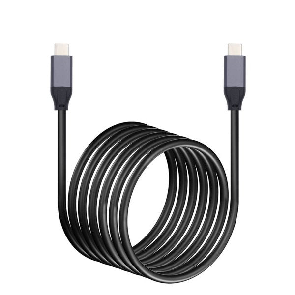 USB 3.1 Gen 2 Kabel 500 cm Typ C Stecker zu Stecker in Schwarz | System-S
