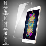 NALIA Schutzglas kompatibel mit Huawei P8 Lite, Full-Cover Displayschutz Handy-Folie, 9H Härte Glas-Schutzfolie Bildschirm-Abdeckung Schutz-Film Phone HD Screen Protector Tempered Glass - Transparent