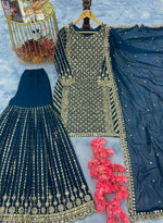 New Đěsigner Party Wear Look Top Plazzo & Dupatta Set(Sharara Suit) Namma Markt