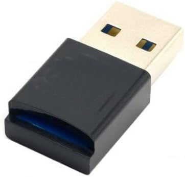 Mini Adapter USB A 3.0 für microSD Karten Leser Card Reader Kartenlesegerät in Schwarz | System-S