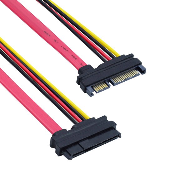 SATA 22-Pin auf SAS 29-Pin Adapterkabel 10 cm für Festplatten | SYSTEM-S