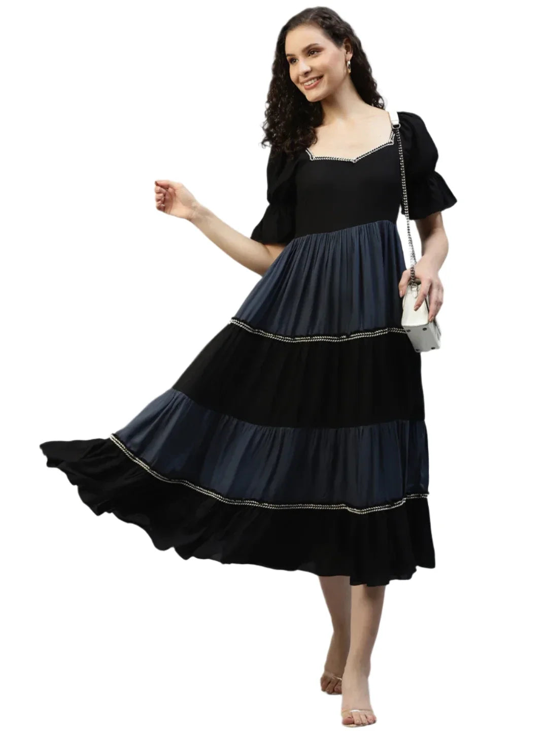 Black & Grey Color block Women's Dress in Berlin