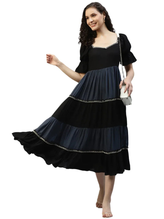 Black & Grey Color block Women's Dress in Berlin