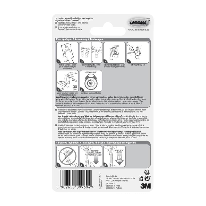 Command™ Mini-Haken, 17006 | Packung (1 Stück)