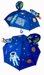 3D Regenschirm Weltraum