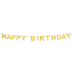 Happy Birthday Glitzer Buchstabengirlande 2,25 m | Gold