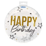 "Happy Birthday" Gold Schwarz | 8 Pappteller Ø23cm Namma Markt