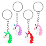 Favours Schlüsselanhänger "Einhorn" 3 x 2.5 cm | 4 Stk.