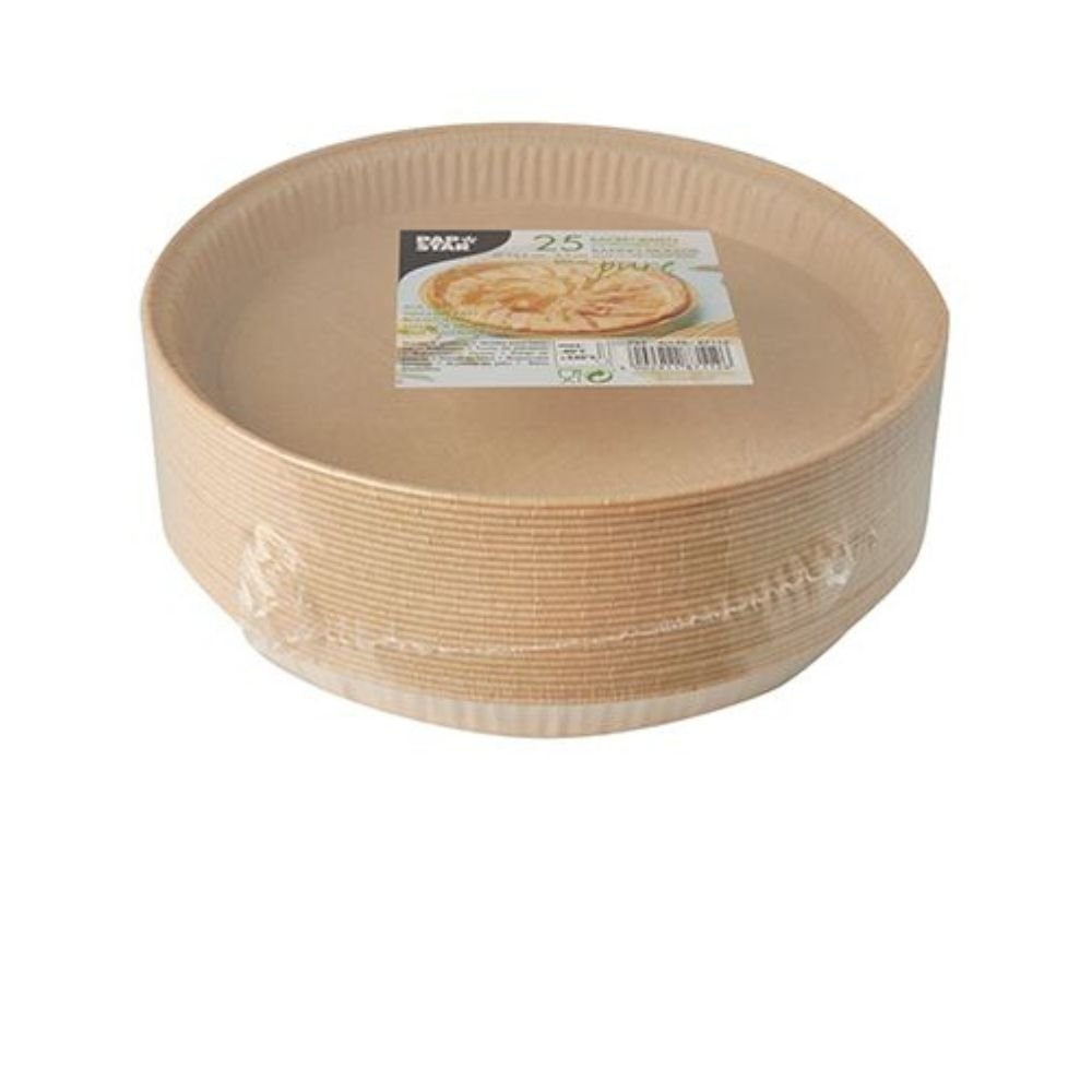 PAPSTAR 25 Backformen "pure" rund braun