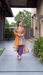New Designer Party Wear Look Top, Dhoti Salwar and Dupattaa
