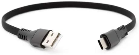 USB Typ C 3.1 Kabel auf USB Typ A 2.0 Flachkabel in Schwarz 30 cm | System-S