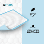 Altruflock® Bettschutzunterlagen 60 x 90cm Supersoft Extrem Saugfähig | Packung (25 Stück) Namma Markt