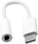 Audio Kabel 3,5 mm Klinke zu USB 3.1 Typ C Stecker Adapter in Weiß | System-S
