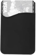 Karten Fach Halter Etui Portemonnaie für Smartphone Handy Tablet PC | System-S