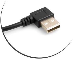 Mini USB Kabel 90° Rechts gewinkelt Winkelstecker auf USB Typ A (male) 90° rechts gewinkelt Datenkabel Ladekabel 26 cm | System-S