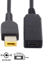 USB 3.1 Kabel 23 cm Typ C Buchse zu Rectangle 11,0 x 5,0 mm Stecker | System-S