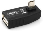 OTG Adapter USB A Host zu micro USB Stecker Adapter 90° Winkel Stecker | System-S