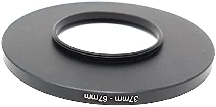 Objektiv Adapter 37 mm Gewinde zu 67 mm Step Up Ring in Schwarz für Filter | System-S