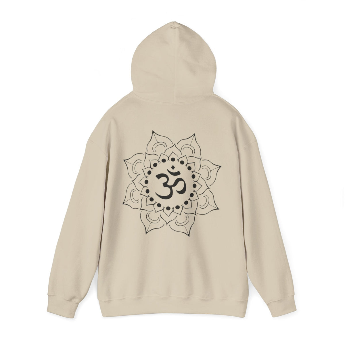 Lotus-Mandala-Hoodie mit Om-Symbol – Spirituelles Yoga-Sweatshirt