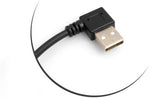USB-C auf USB-A Winkelkabel 27 cm, beidseitig 90° abgewinkelt | SYSTEM-S