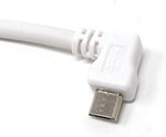 Micro USB Kabel 300 cm links gewinkelt | System-S
