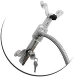 Abschließbarer Anti-Diebstahl Schwanenhals Tisch Halterung Showroom Halter mit Sicherheitsschloss für Tablet Pc 10"-12.6" Zoll | System-S