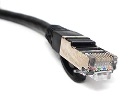 LAN Kabel 0,5 m RJ45 Stecker Ethernetkabel Netzwerkkabel Winkel in Schwarz | System-S