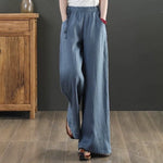 Luftige Damen Sommer Stoffhose