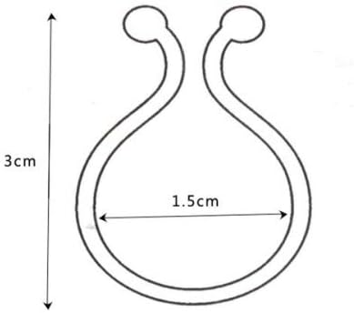 Kabelbinder Kabel Clip drehbar 20 Stück Größe L in Weiß | System-S