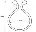 Kabelbinder Kabel Clip drehbar 20 Stück Größe L in Weiß | System-S