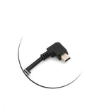 Mini USB Kabel 90° Grad rechts gewinkelt Winkelstecker auf USB Typ A (male) links gewinkelt 26 cm | System-S