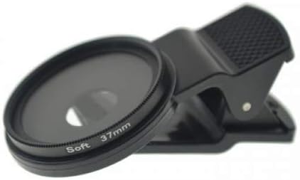 Soft Filter 37 mm Gewinde Weichzeichnung mit Clip in Schwarz für Smartphone | System-S