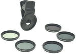 ND Filter Set 37 mm Neutraldichtefilter Graufilter mit Clip für Smartphone | System-S