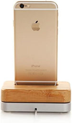 Handy Docking Ladestation aus Holz für iPhone 6 6S 6 Plus 6S Plus 5S 5C 4S | System-S