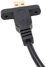 USB Typ A (male) Kabel auf USB Typ A (female) Doppel Panel Mount Kabel 32cm | System-S