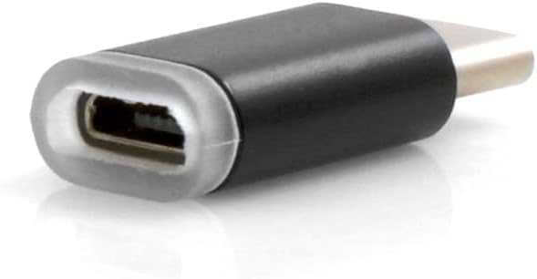 USB 3.1 Typ C Stecker auf Micro USB 2.0 Buchse Converter Adapterstecker in Schwarz | System-S