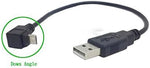 Micro USB Adapter Kabel 90° Winkelstecker 20 cm | System-S