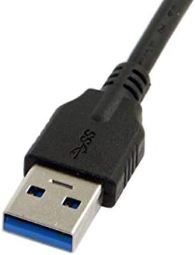 USB 3.1 Kabel 5 m Typ C Stecker zu 3.0 Typ A Stecker Schraube in Schwarz | System-S
