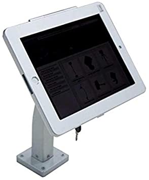 Wand Halterung mit Gebogenem Haltearm Abschließbar für iPad Pro 10.5" (2017) iPad Air 3 (2019) A2152 A2123 A2153 A2154 A1701 A1709 | System-S