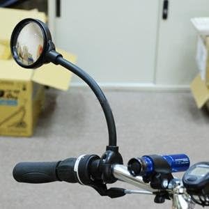 Fahrrad Rückspiegel mit Fischauge fisheye Spiegel 8 cm Durchmesser | System-S