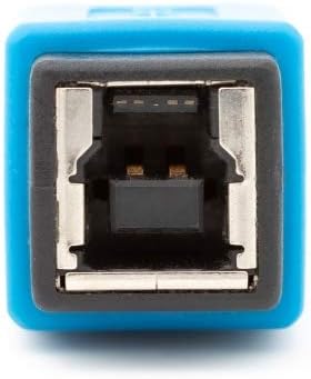 USB 3.0 Adapter Typ B Stecker zu Typ B Buchse Kabel in Blau | System-S