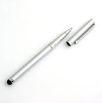 Stylus 2 in 1 Kugelschreiber in Silber für Tablet PC Smartphone | System-S