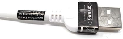Micro USB Kabel 300 cm links gewinkelt | System-S