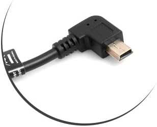 Mini USB Kabel 90° Rechts gewinkelt Winkelstecker auf USB Typ A (male) 90° rechts gewinkelt Datenkabel Ladekabel 26 cm | System-S