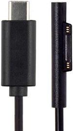 USB 3.1 Typ C Ladekabel für Microsoft Surface Pro 3 4 5 6 Book 12V-15V 150cm | System-S