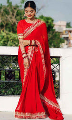 Embroidered Georgette Saree