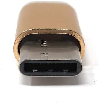 USB 3.1 Adapter Typ C Stecker zu 2.0 Micro B Buchse Kabel goldfarben | System-S