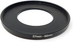 Objektiv Adapter 37 mm Gewinde zu 62 mm Step Up Ring in Schwarz für Filter | System-S