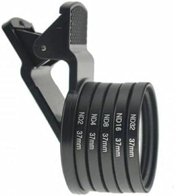 ND Filter Set 37 mm Neutraldichtefilter Graufilter mit Clip für Smartphone | System-S